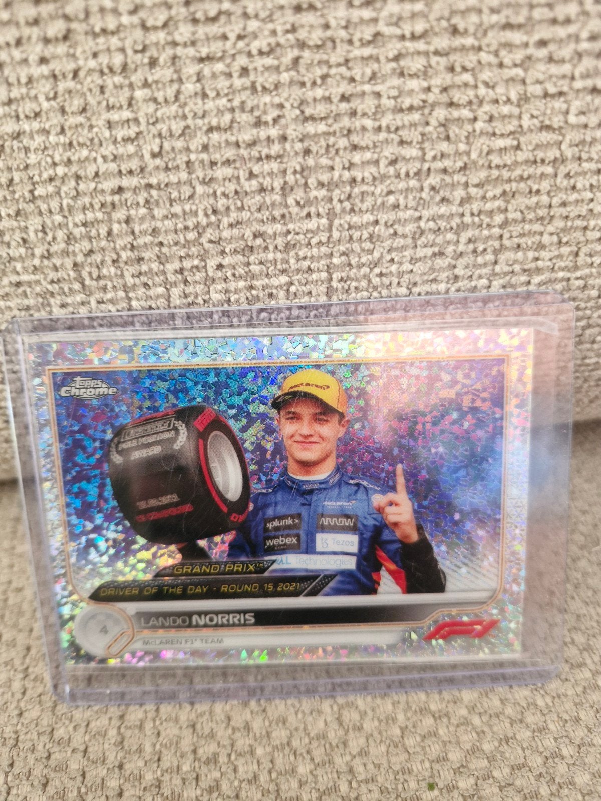 Lando Norris Topps Chrome F1 Kaart 2021 - Driver of the Day, Ophalen of Verzenden