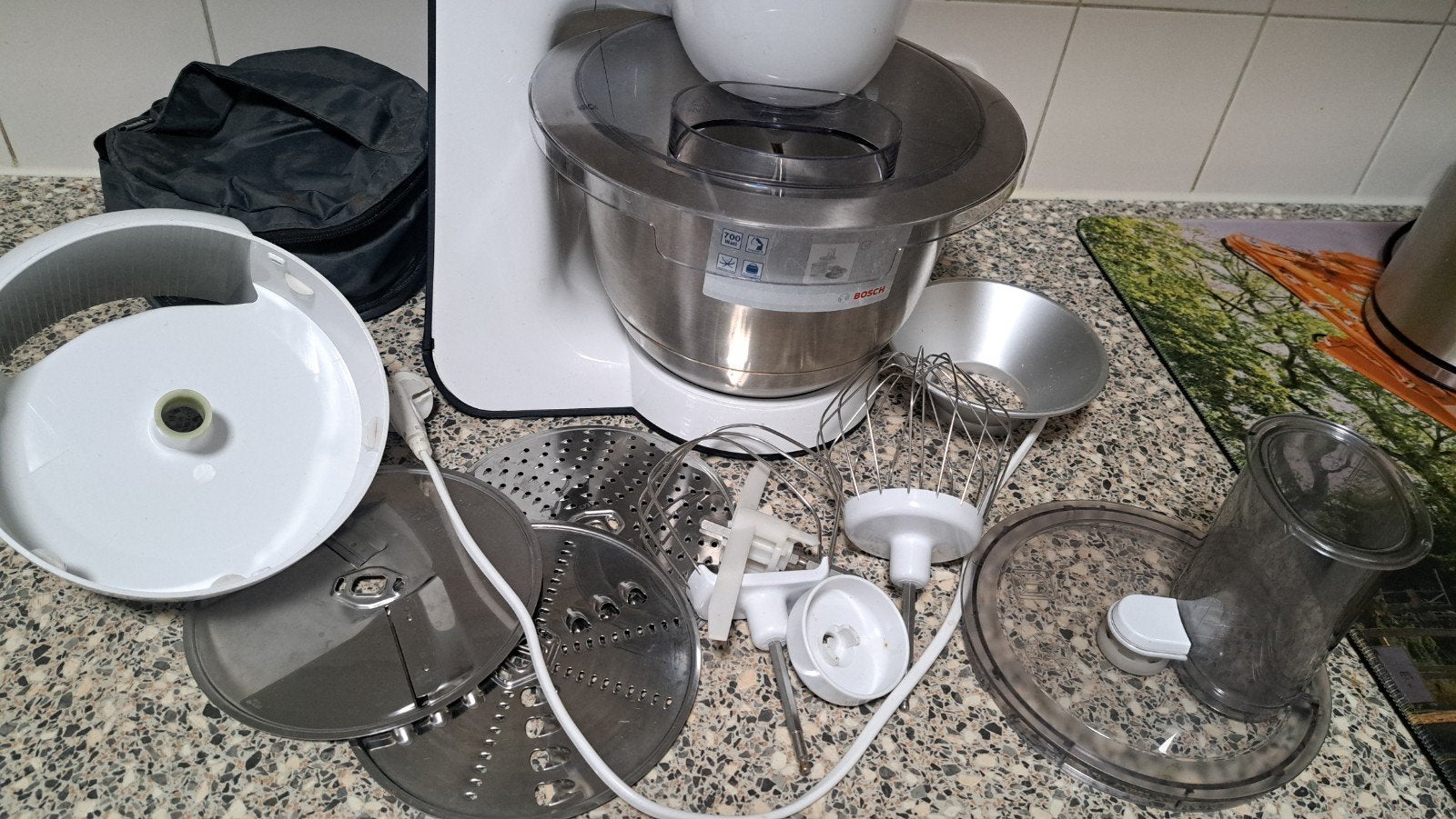 BOSCH Keukenmixer ., 1 tot 2 liter, Ophalen of Verzenden, Zo goed als nieuw, 3 snelheden of meer