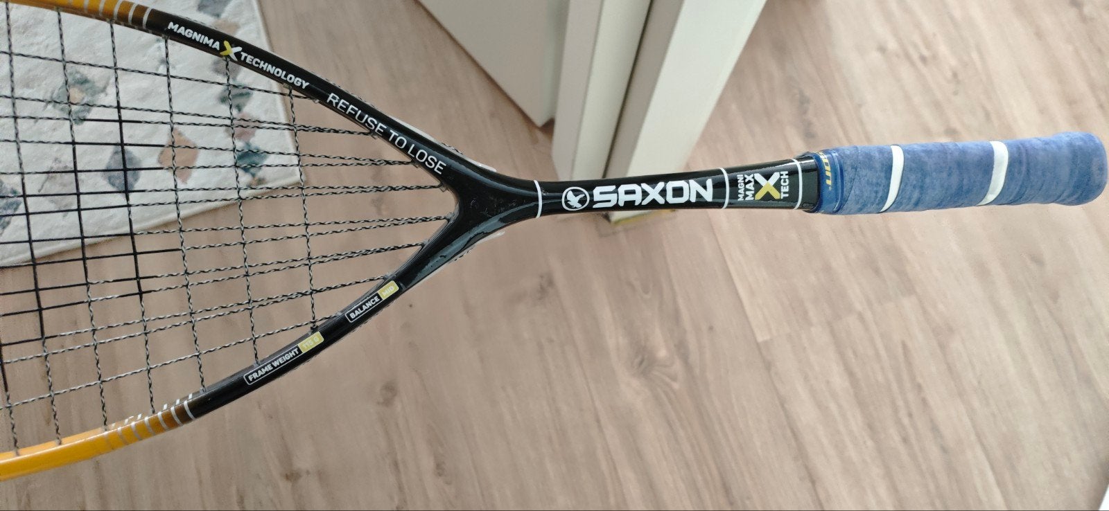 Saxon Aerox 135 Squashracket - Uitstekende staat, Ophalen of Verzenden, Gebruikt, Racket