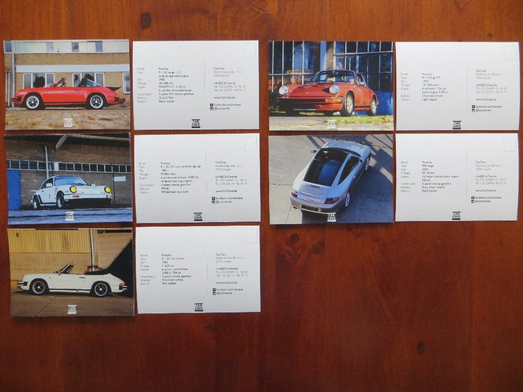 Car Cave informatiekaarten Porsche 911, 996, Ophalen of Verzenden, Nieuw, Porsche