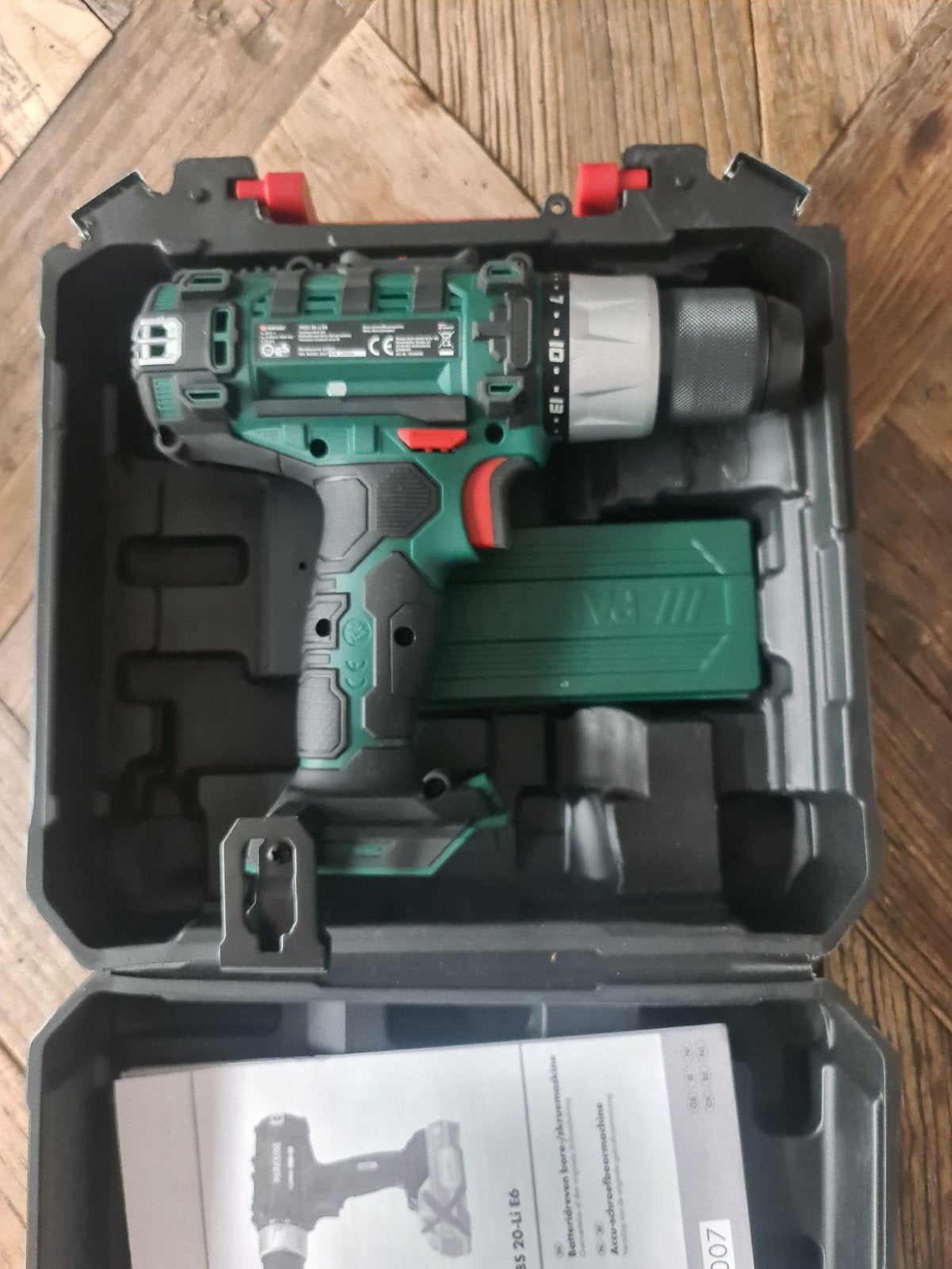 Parkside 20V Accuboormachine PABS 20-Li E6 nieuw laatste, Nieuw, Ophalen of Verzenden, Boor- en Schroefmachine, Minder dan 400 watt