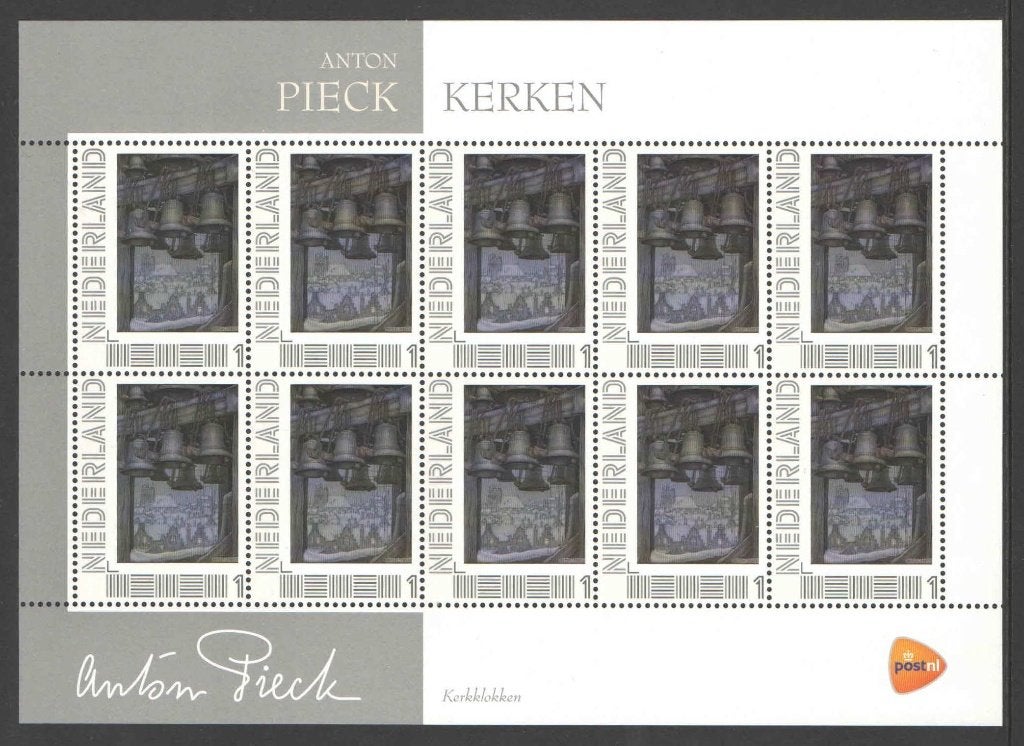 Postzegels Anton Pieck: Kerken, Postzegels en Munten, Postzegels | Nederland, Ophalen of Verzenden, Na 1940, Postfris