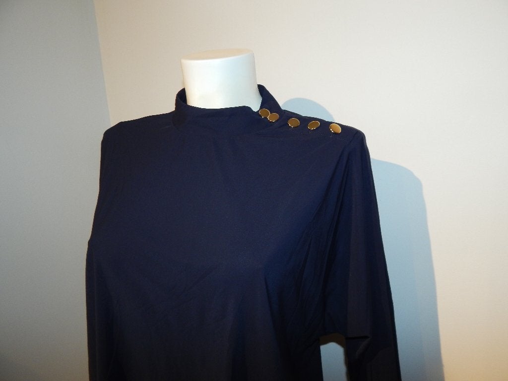 Studio Anneloes travel stof top kolletje gouden knopen L, Studio Anneloes, Maat 42/44 (L), Zo goed als nieuw, Lange mouw