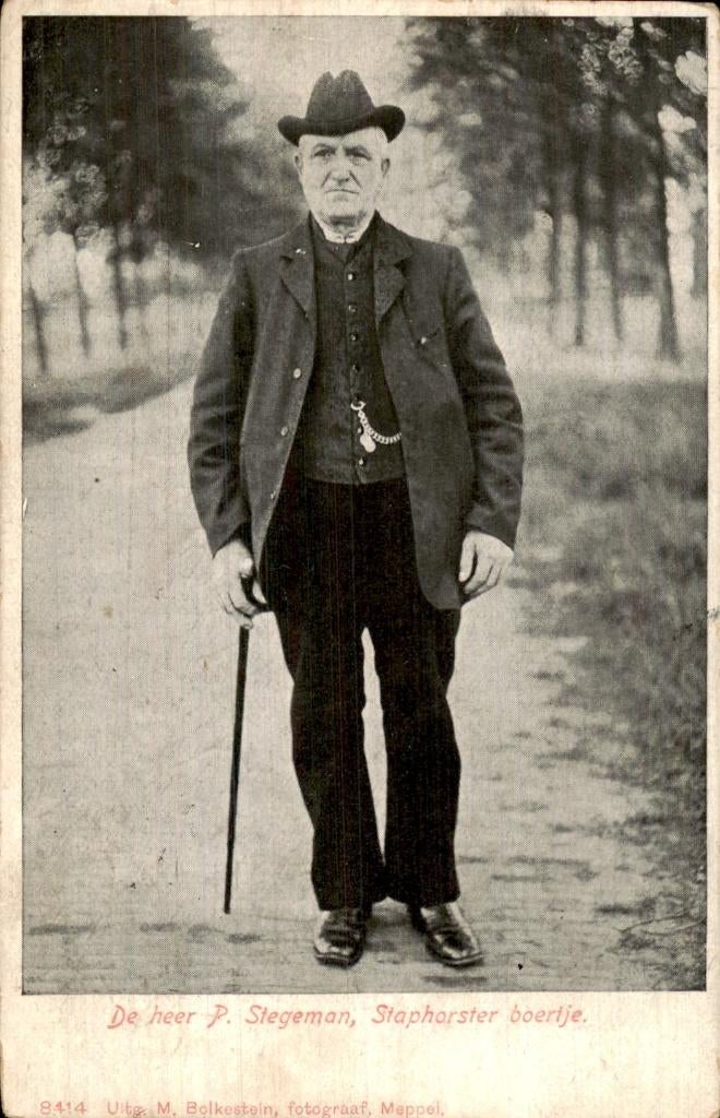 Staphorst - Boertje - P. Stegeman, Ophalen of Verzenden, Voor 1920, Gelopen, Overijssel