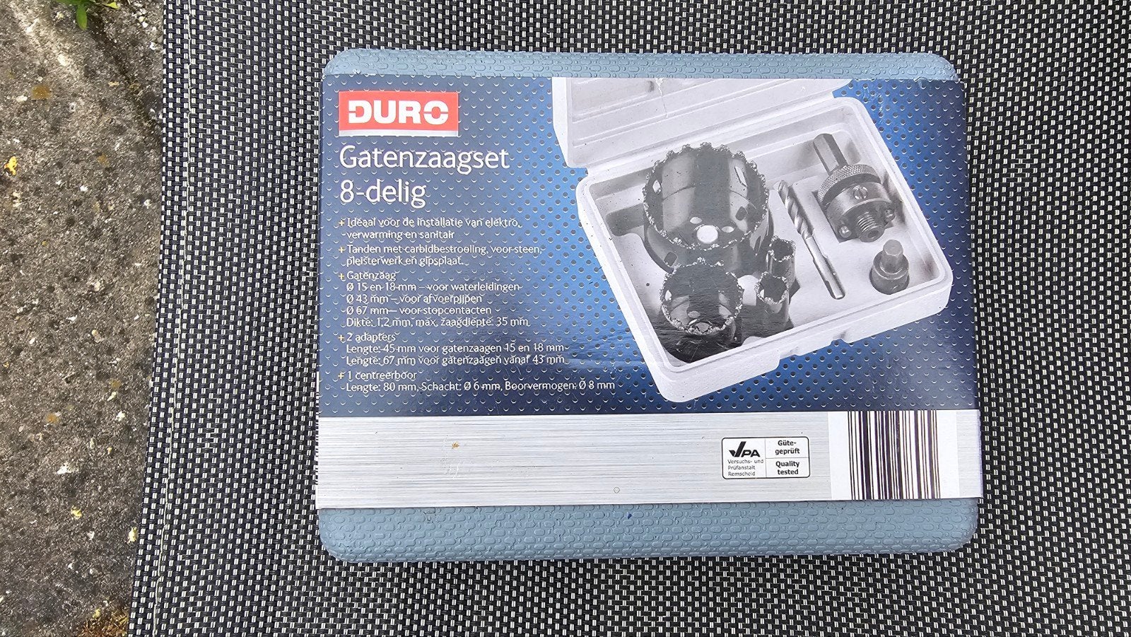 Duro Gatenzaagset 8-delig - Nieuw in verpakking, Doe-het-zelf en Verbouw, Ophalen of Verzenden, Nieuw