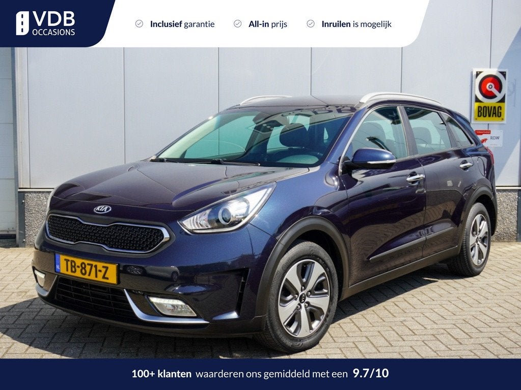 Kia Niro 1.6 GDi H. DynamicLine CarPlay | Clima | Camera | N, Automaat, 12 maanden, Gebruikt, Euro 6