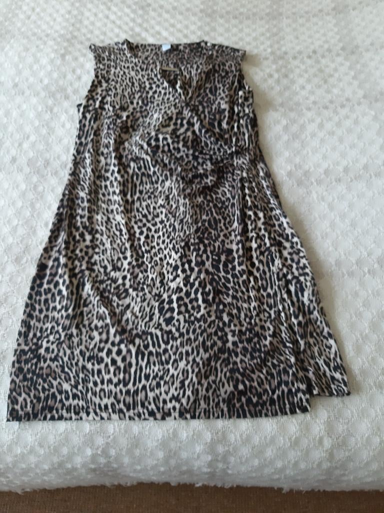 aparte tijgerprint jurk MS mode maat XL, Ophalen, Bruin, Maat 46/48 (XL) of groter, Zo goed als nieuw