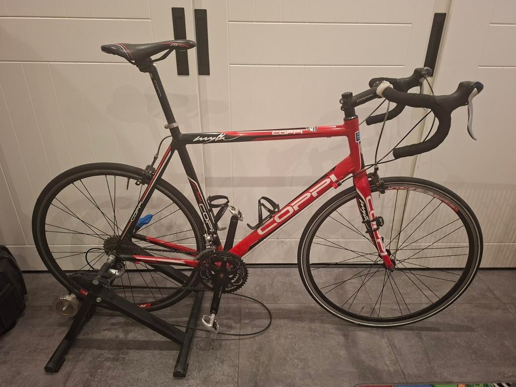 Coppi Myth racefiets + hometrainer (tacx), 28 inch, Gebruikt, Heren, Aluminium
