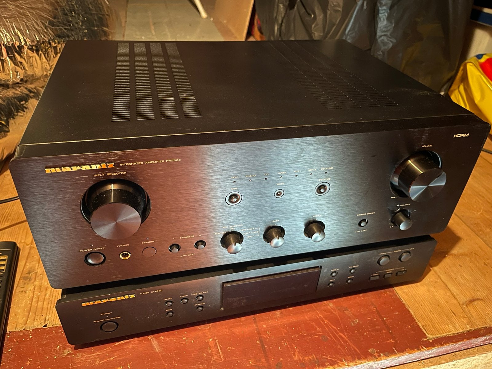 Marantz PM7000 versterker (defect) plus cd en tuner, Marantz, Ophalen of Verzenden, 60 tot 120 watt, Niet werkend