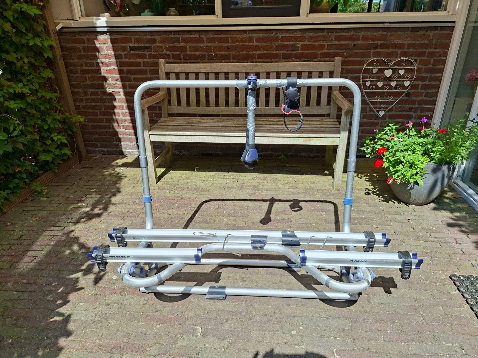 Gratis fietsendrager voor op de dissel caravan, Ophalen, Gebruikt