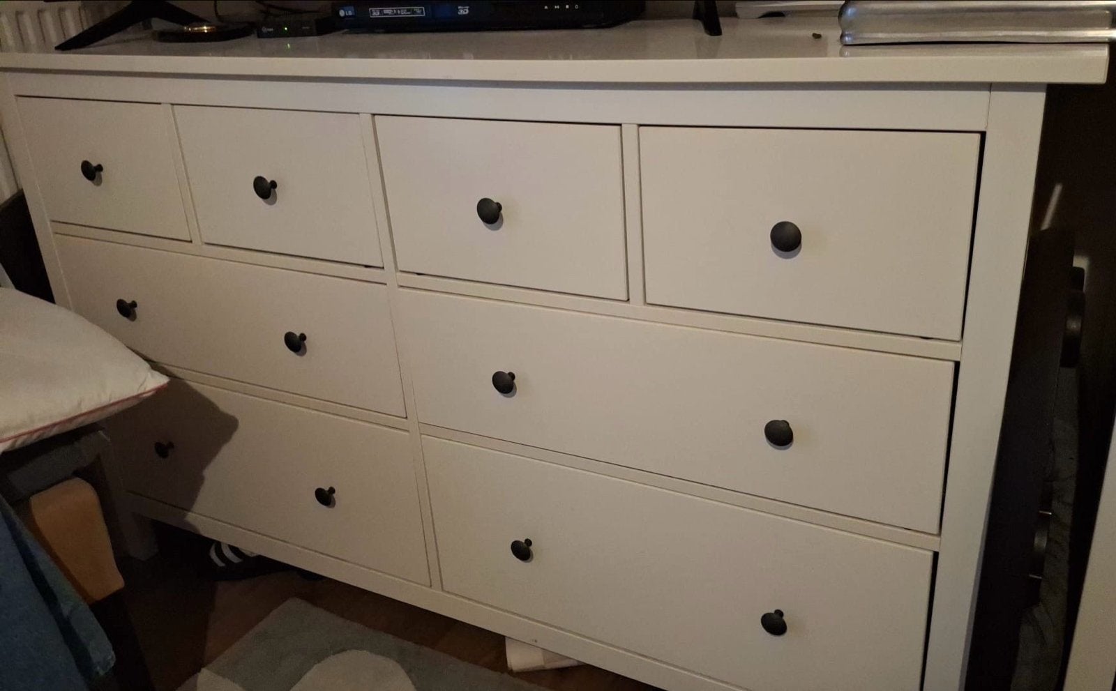 IKEA Hemnes ladekast wit met 8 lades, Ophalen, Gebruikt, 5 laden of meer, 100 tot 150 cm