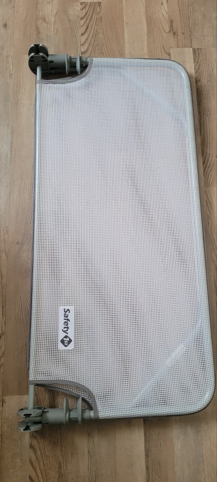 Safety 1st Bedhekje 90 cm - Wit/Grijs, Kinderen en Baby's, Ophalen of Verzenden, Zo goed als nieuw, Minder dan 140 cm, 85 tot 100 cm