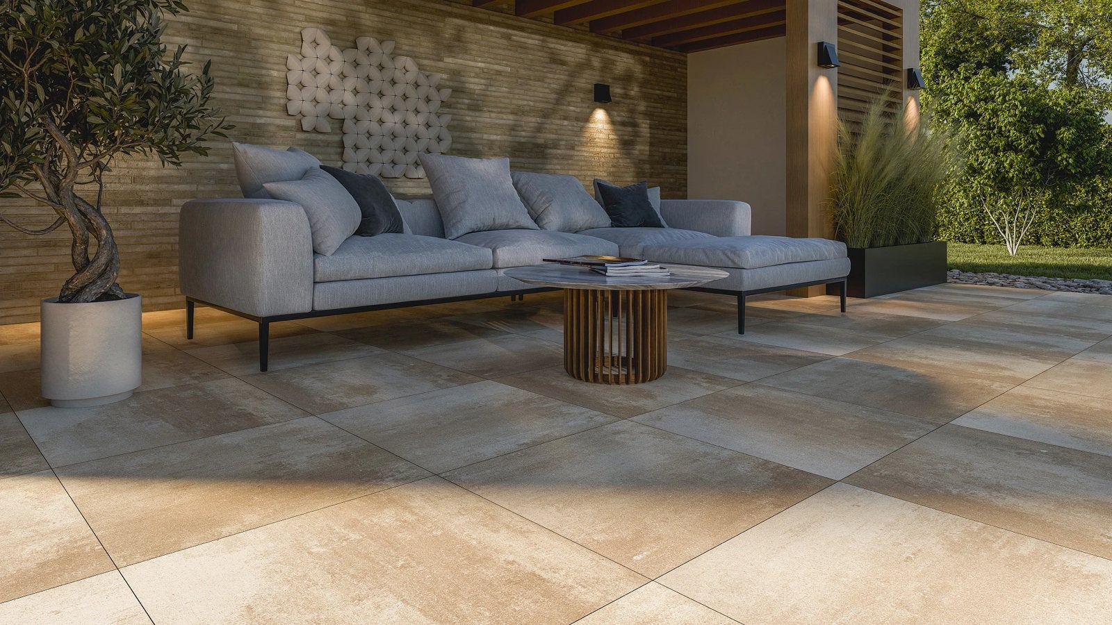 Restant 37,8m2 Betontegel Premiton plus Ibiza 60x60x4, Nieuw, Ophalen of Verzenden, 10 m² of meer, Beton