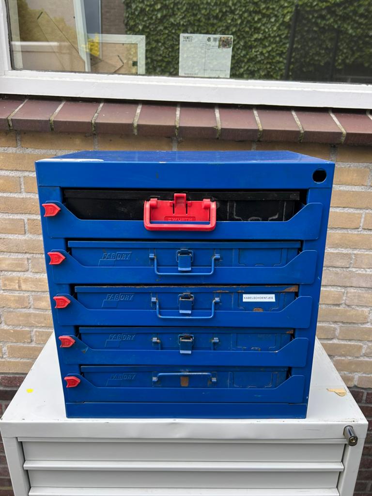 Fabory assortimentkast / ladenkast / assortimentkoffer, Ophalen, Zo goed als nieuw