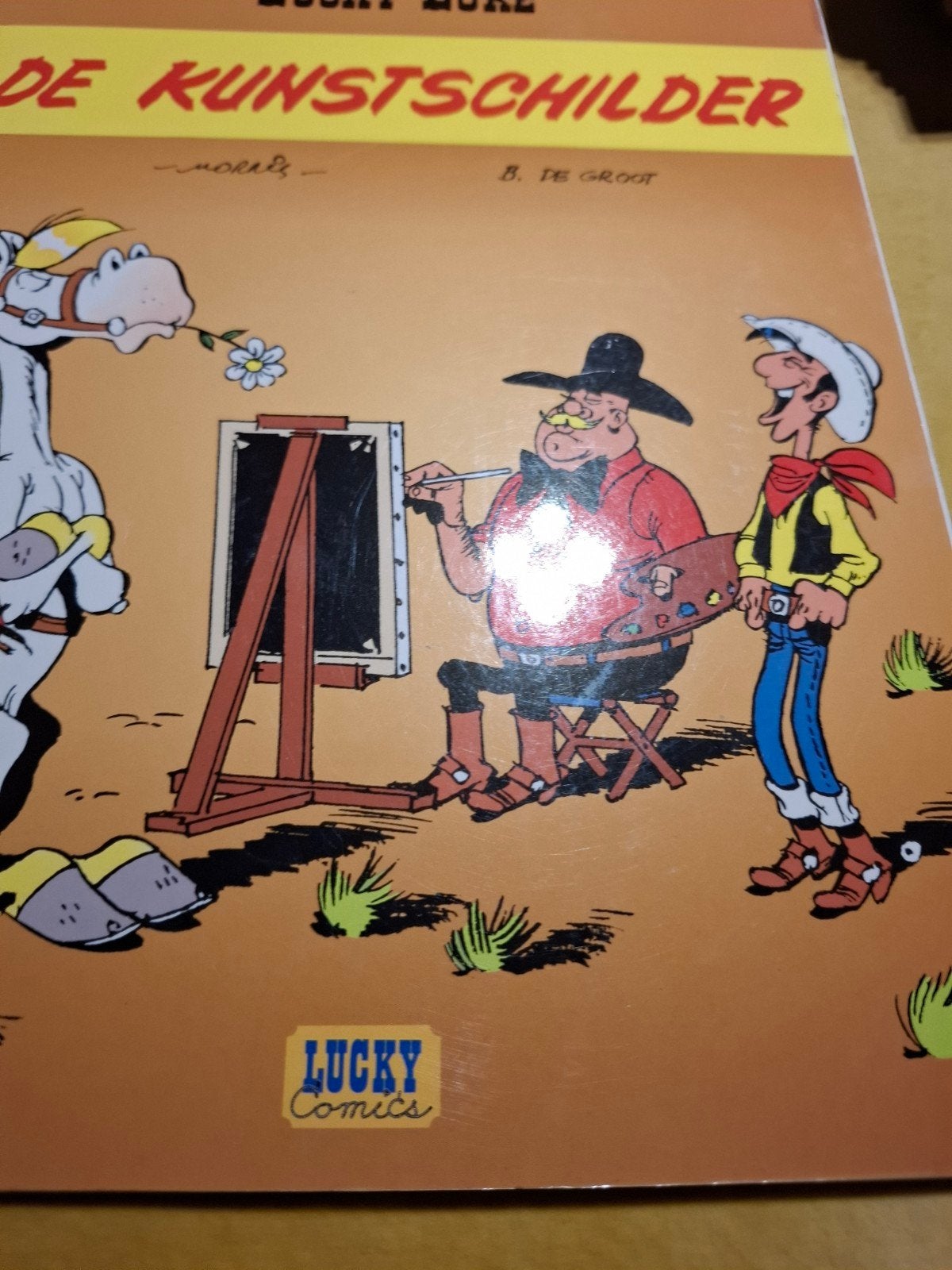 Lucky Luke - De Kunstschilder (Lucky Comics), Eén stripboek, Ophalen of Verzenden, Gelezen, Morris, B. De Groot