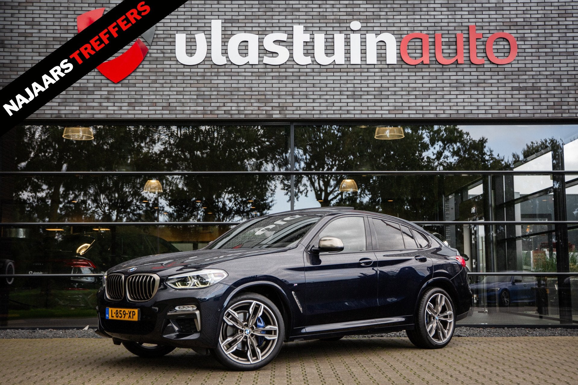BMW X4 M40i High Executive M-Sport , Pano, Trekhaak, HUD, Ha, Auto's, Automaat, 1800 kg, Gebruikt, Zwart