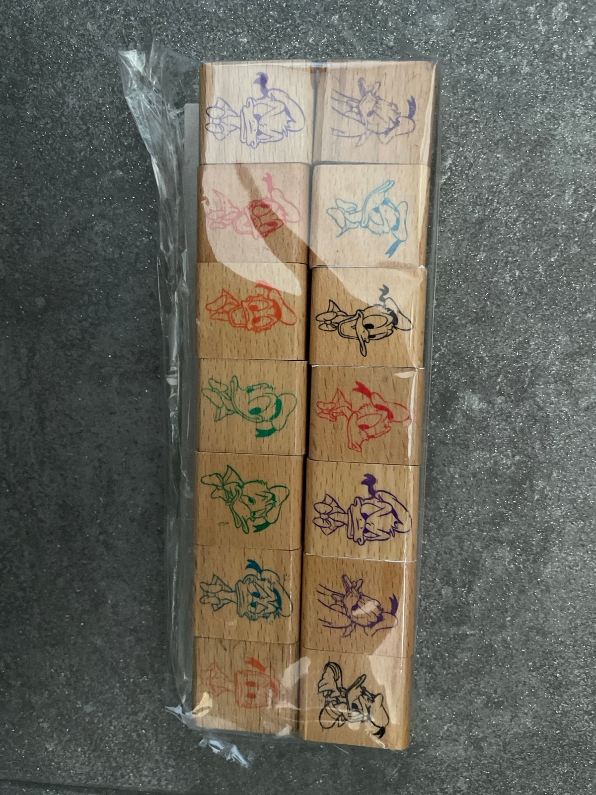 Nieuwe houten stempels met Donald Duck, Ophalen of Verzenden, Nieuw, Houten stempel