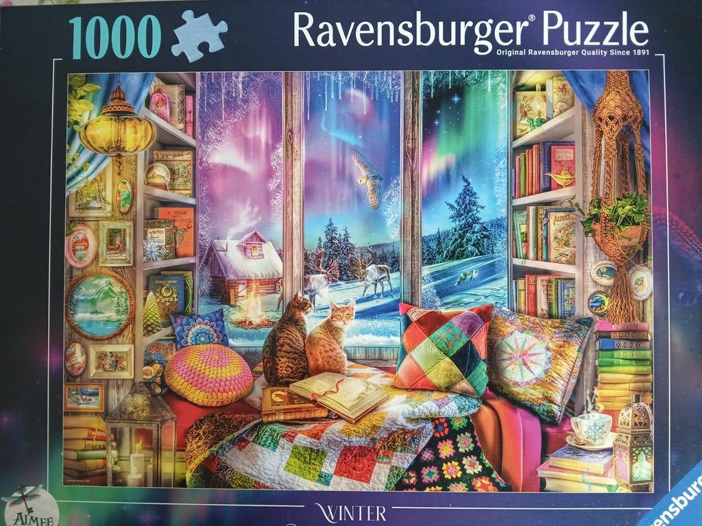 Reading nook Ravensburger 1000st, Ophalen of Verzenden, 500 t/m 1500 stukjes, Zo goed als nieuw