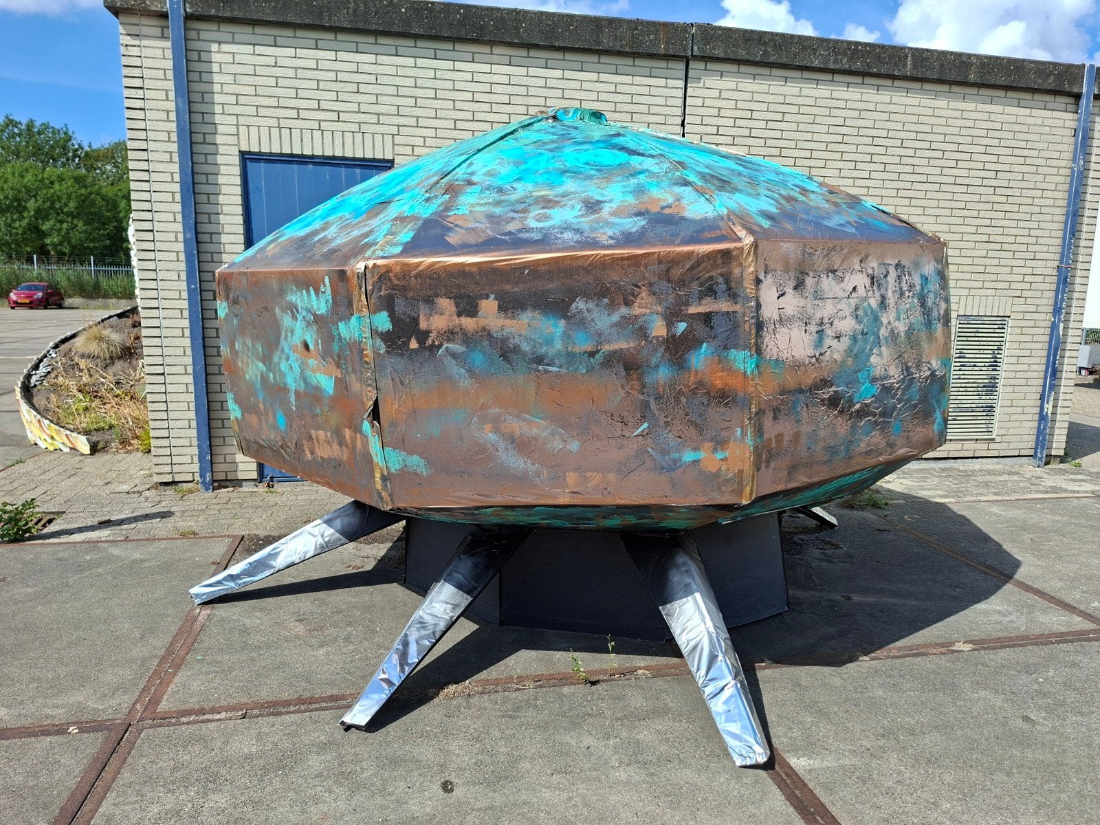 Tijdmachine voor escaperoom, dorpsfeest of decor, Ophalen