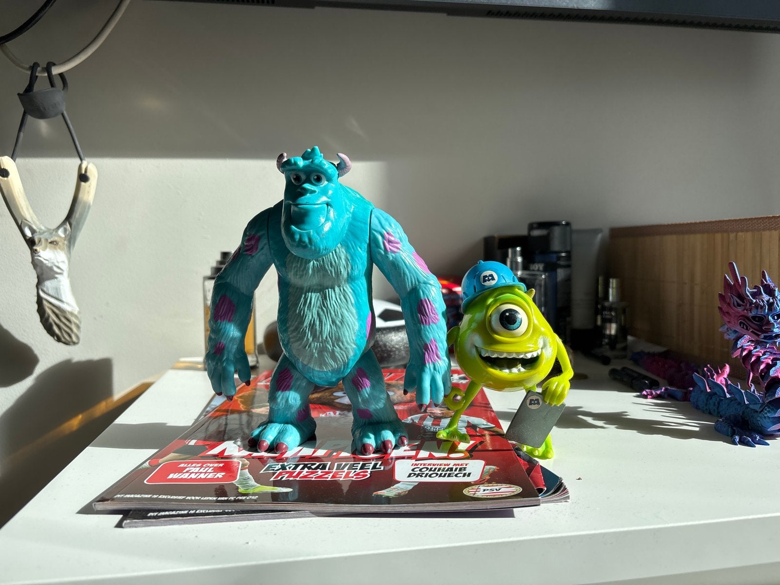 Disney Monsters Inc. Sulley & Mike Wazowski Figuren, Ophalen of Verzenden, Gebruikt