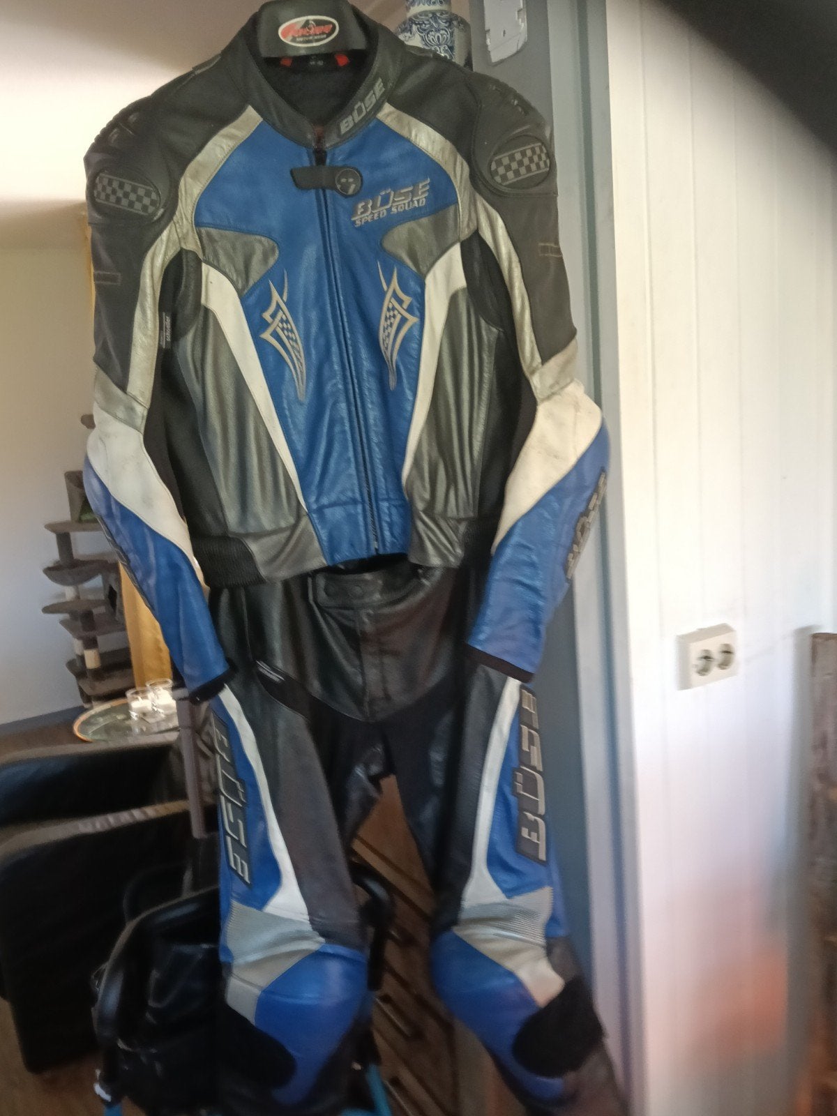 Büse 2-delig leren motorpak maat 52 - Zeer netjes, Ophalen, Büse, Tweedehands, Heren