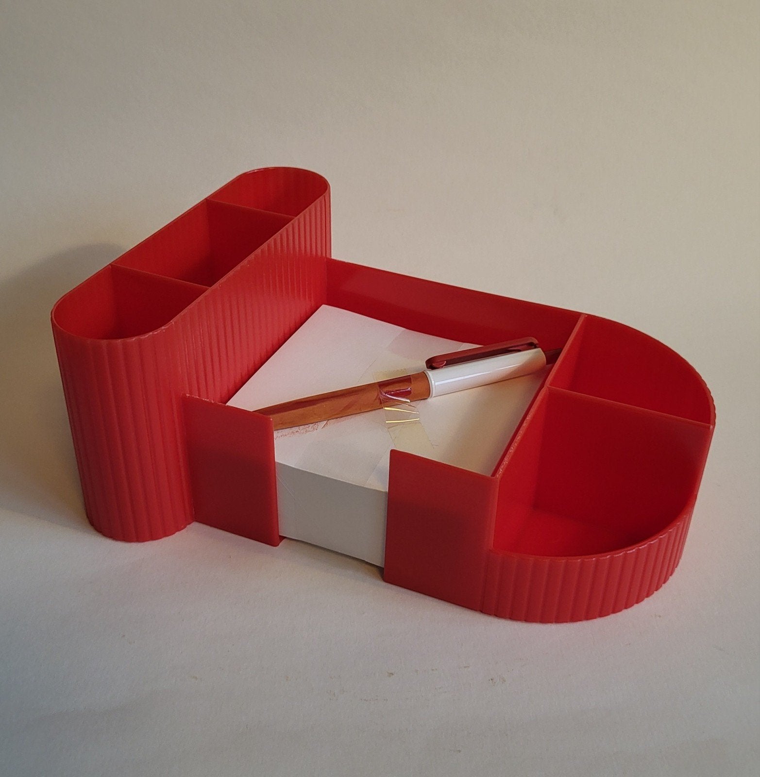 Vintage TOPPOINT design bureau-organizer, rood, Ophalen of Verzenden, Zo goed als nieuw