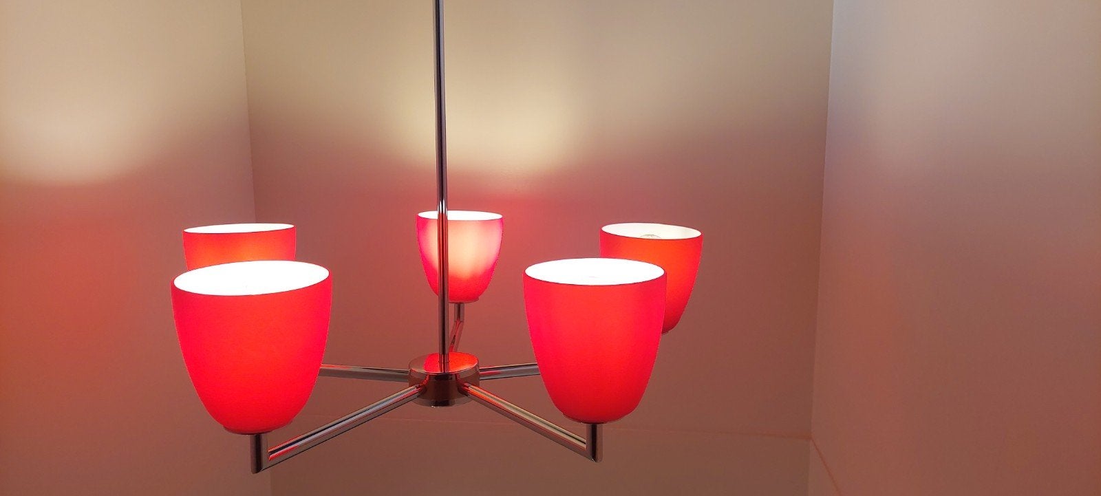 Fontana Arte kroonluchter, Ophalen, E14 (klein), Zo goed als nieuw, Glas