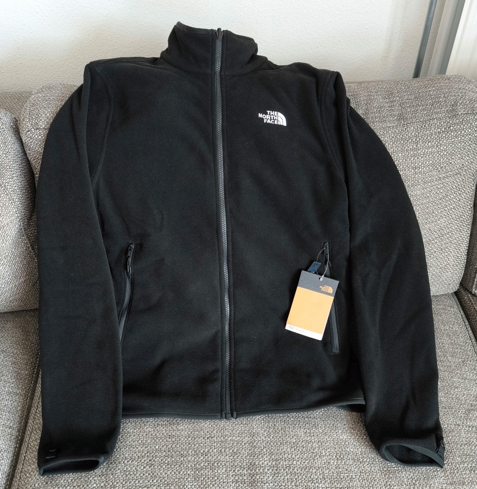 The North Face - Glacier Fleece, Ophalen, Zwart, Nieuw, The North Face
