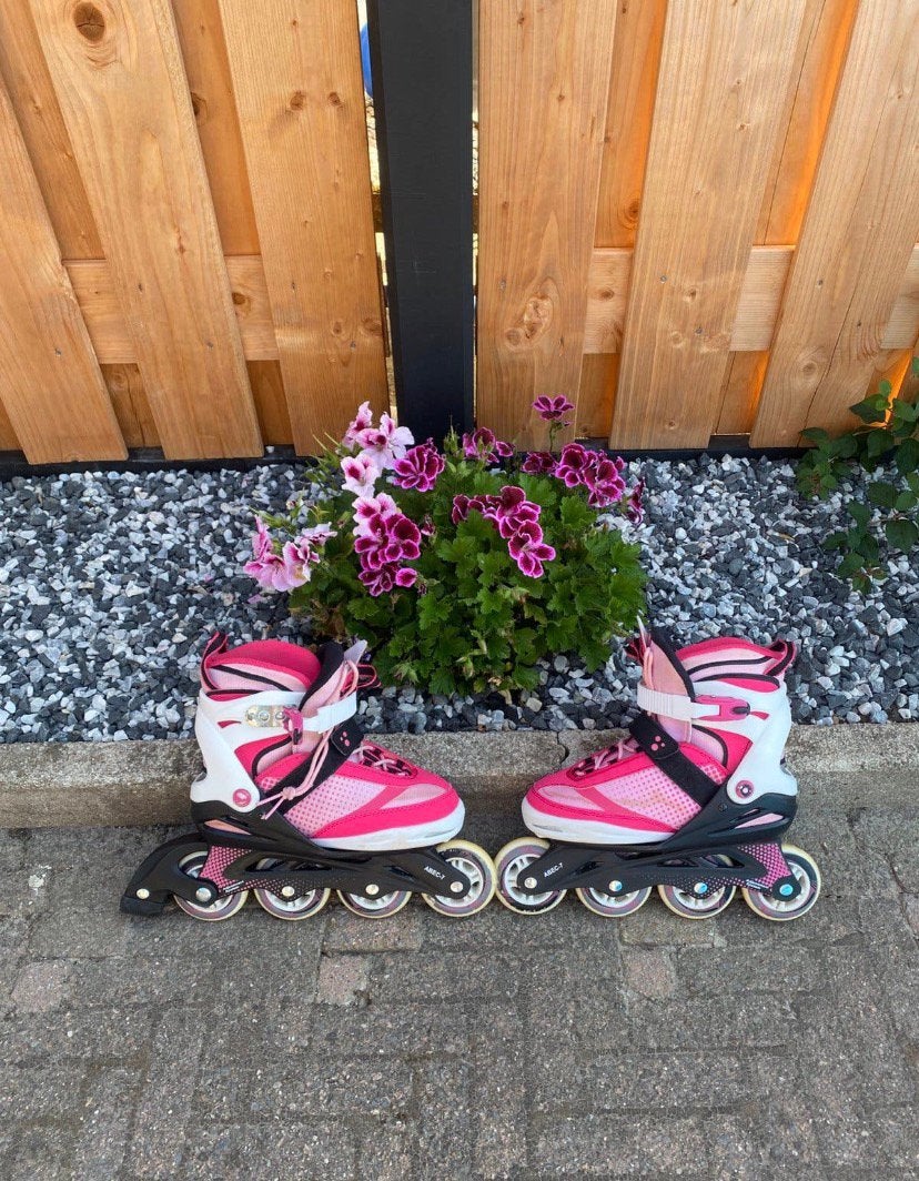 Verstelbare skeers, Verstelbaar, Kinderen, Zo goed als nieuw, Inline skates 4 wielen