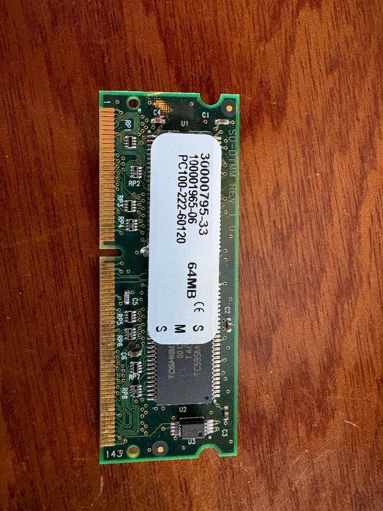 Toshiba PC100-222-60120 | 64 MB | Geheugen, Computers en Software, RAM geheugen, Overige soorten, Ophalen of Verzenden, Laptop