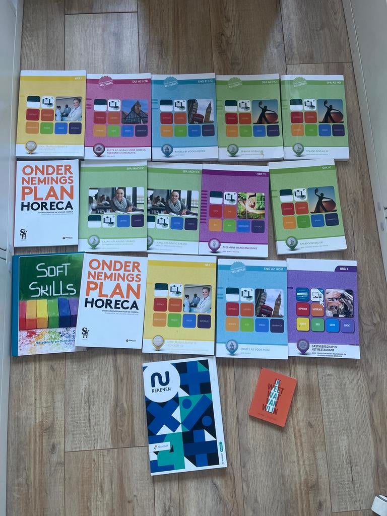 Horeca/hotelschool boeken pakket, Ophalen of Verzenden, Zo goed als nieuw, Overige niveaus