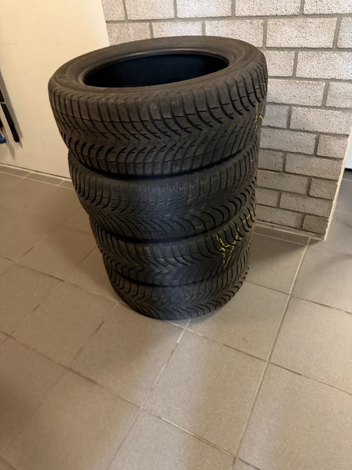 Michelin Winterbanden 195/55 R16 - Set van 4, Ophalen, Gebruikt, 16 inch, Winterbanden