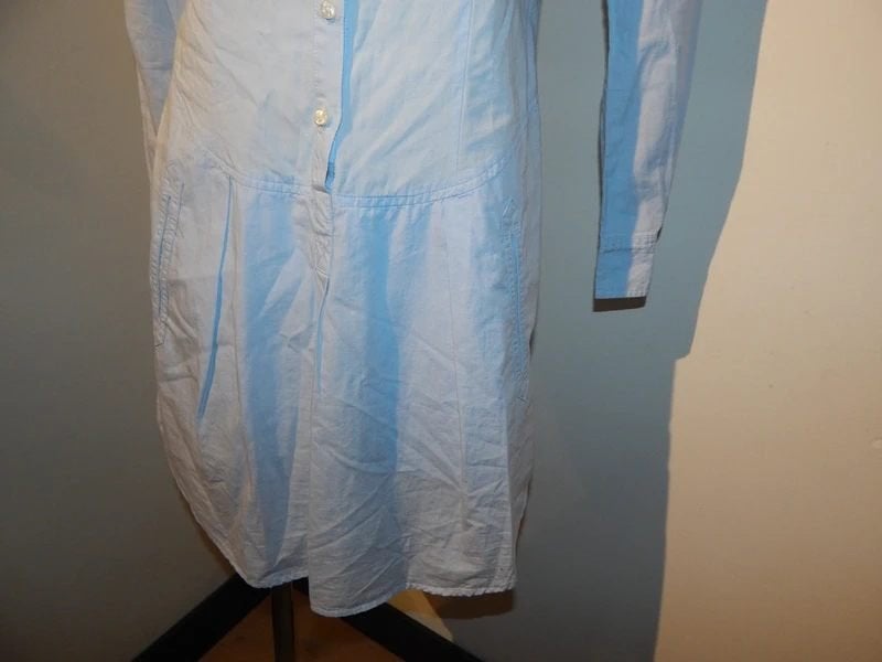 Isabel Marant etoile hemels blauwe blouse look jurk 1/S, Isabel Marant, Zo goed als nieuw, Knielengte, Maat 36 (S)