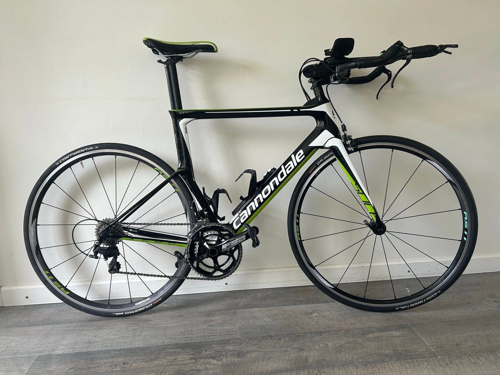 Cannondale tijdritfiets met mechanische schakelset 2x11, Fietsen en Brommers, 28 inch, Carbon, Zo goed als nieuw, 57 tot 61 cm