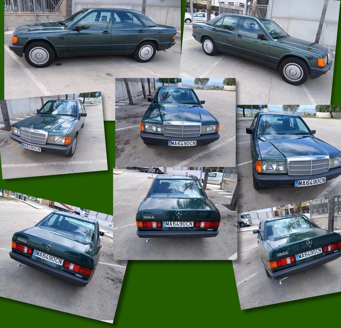 Mercedes-Benz 190E | 1987 | groen | APK, Auto's, Automaat, 61 pk, Origineel Nederlands, Overige kleuren