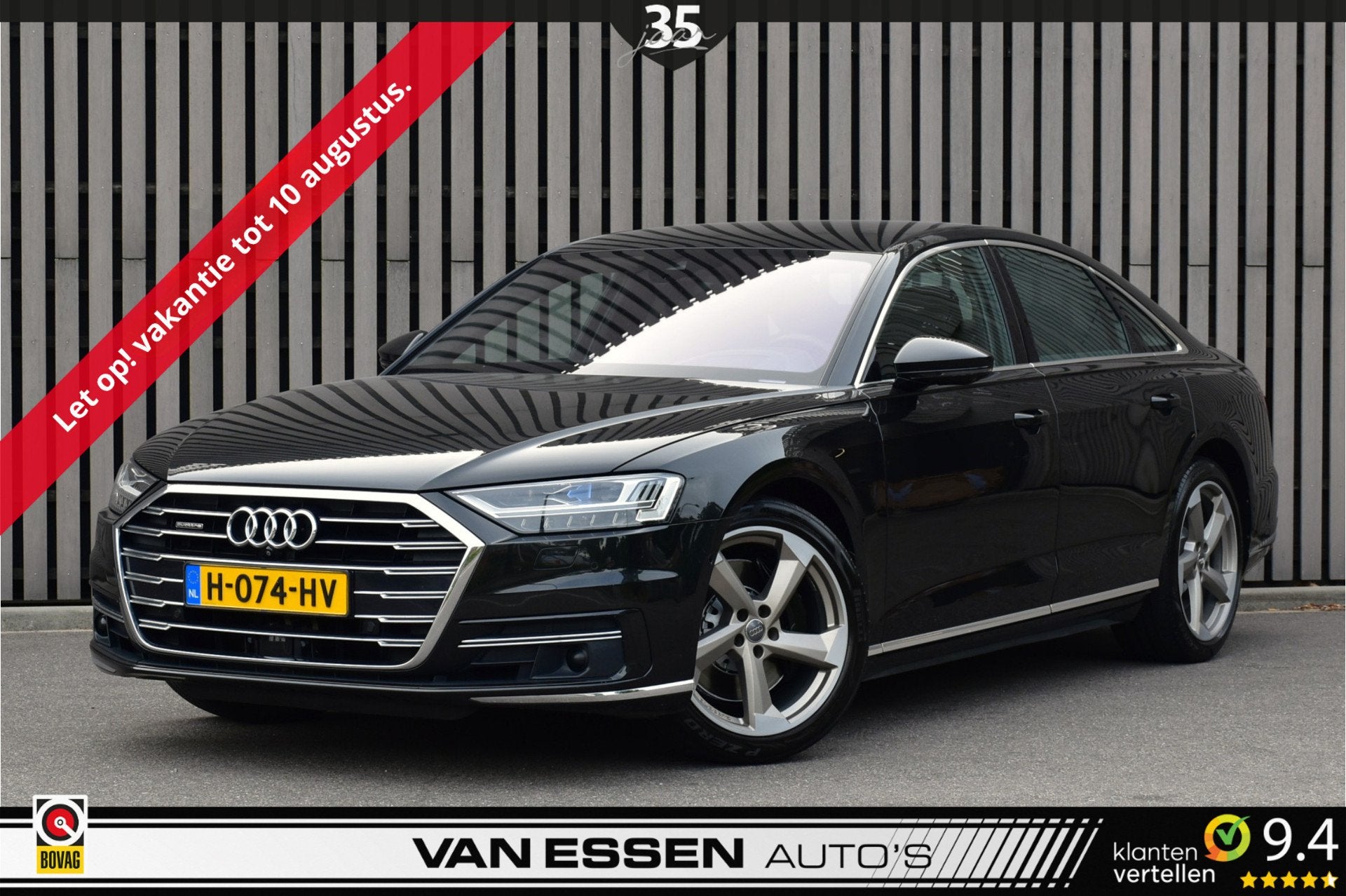 Audi A8 55 TFSI quattro Pro Line Plus 4-Wielsturing ACC Soft, Auto's, Audi, Gebruikt, Euro 6, 2995 cc, Leder