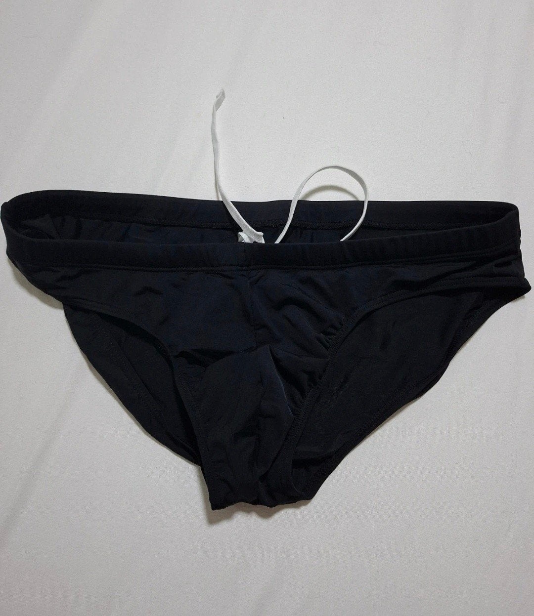 Zwarte heren zwemslip, Ophalen, Onbekend, Zwart, Overige maten