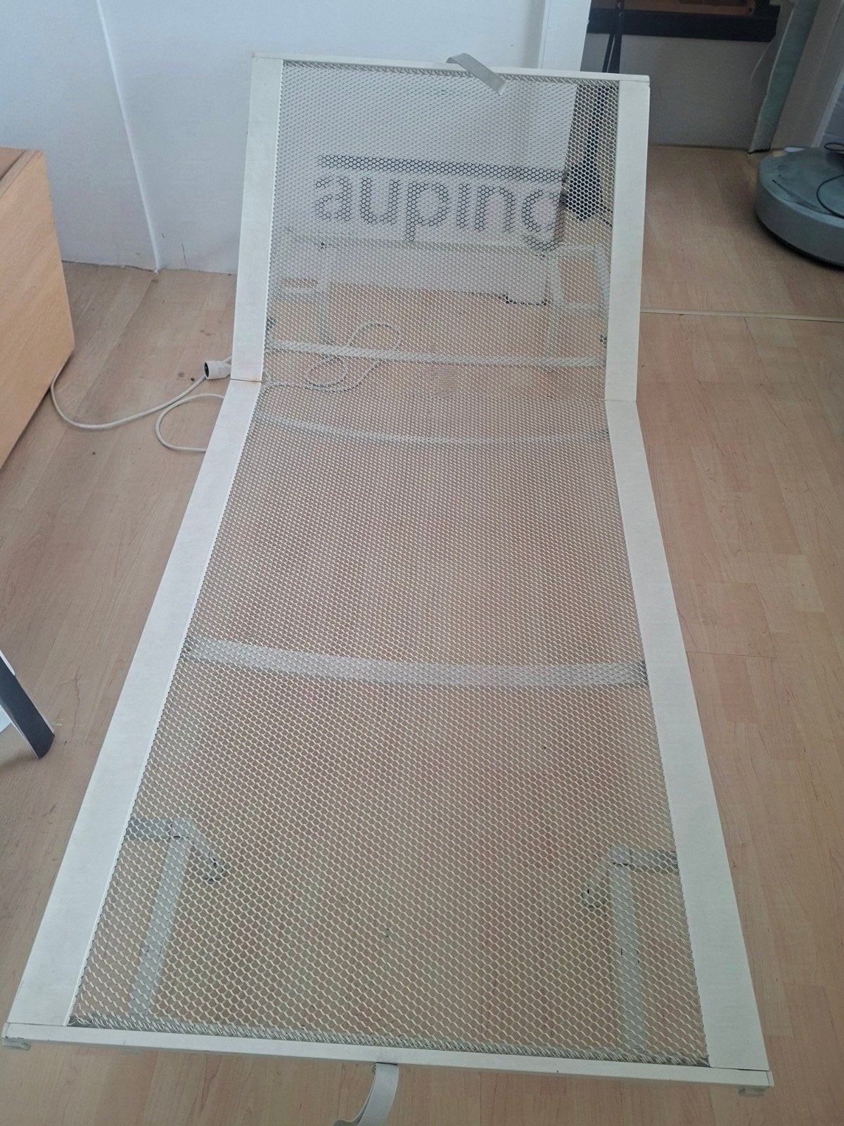 gratis Auping bed, Ophalen, 90 cm, Eenpersoons, Wit