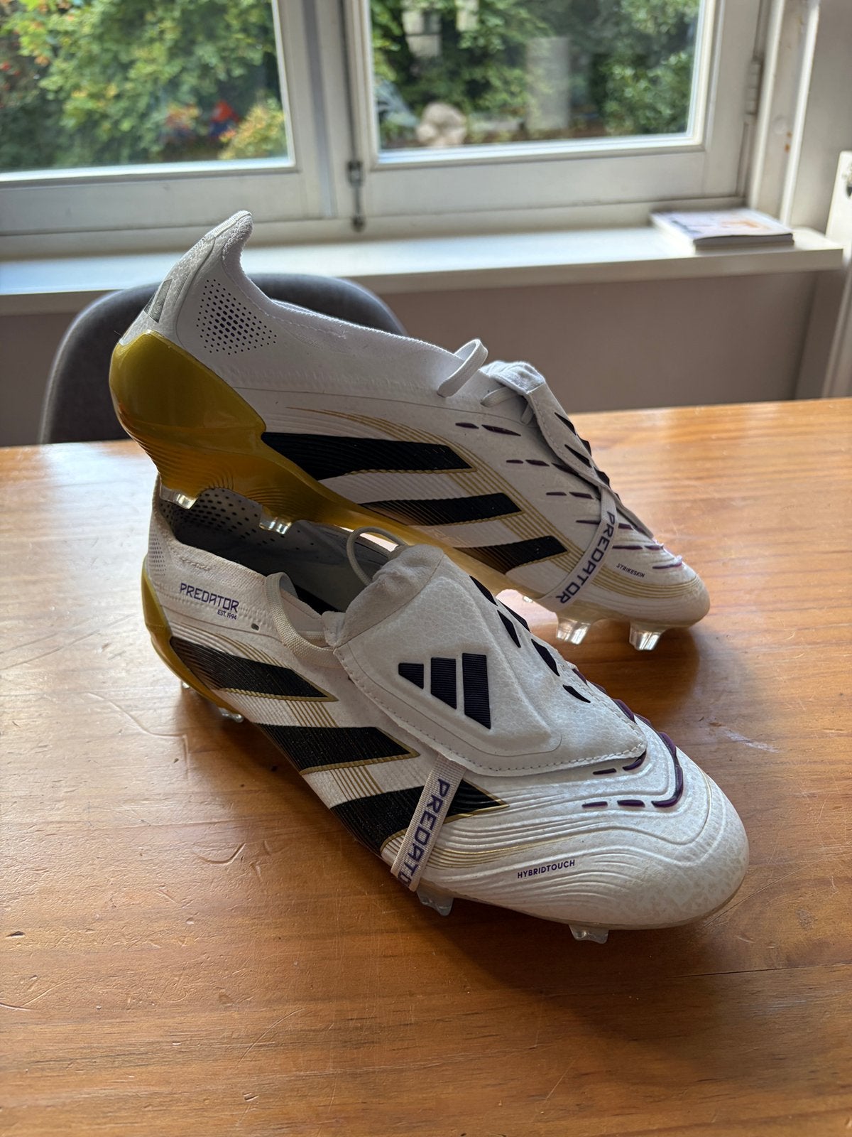 adidas Predator Elite Fold-over Tongue FG Wit/Zwart/Goud, Schoenen, Nieuw, Maat L, Ophalen of Verzenden