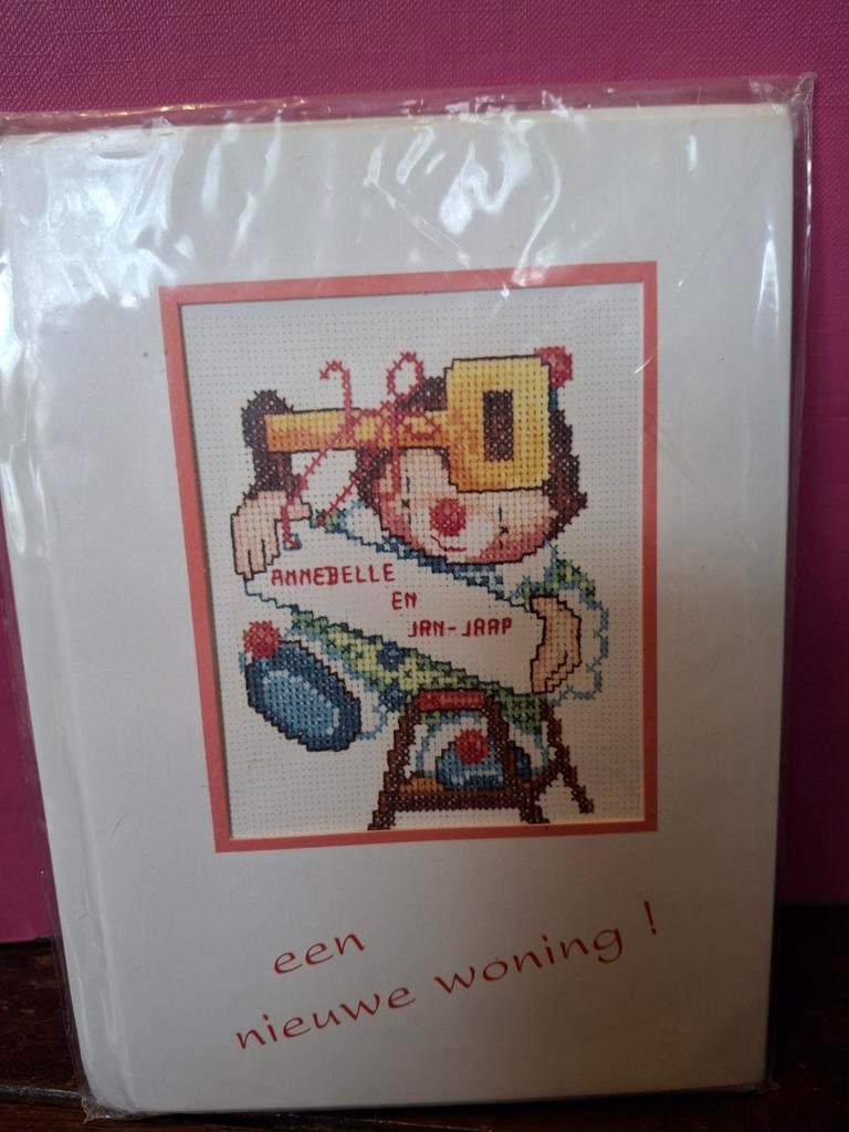Borduurkaart een nieuwe woning, Ophalen of Verzenden, Nieuw, Borduurpakket