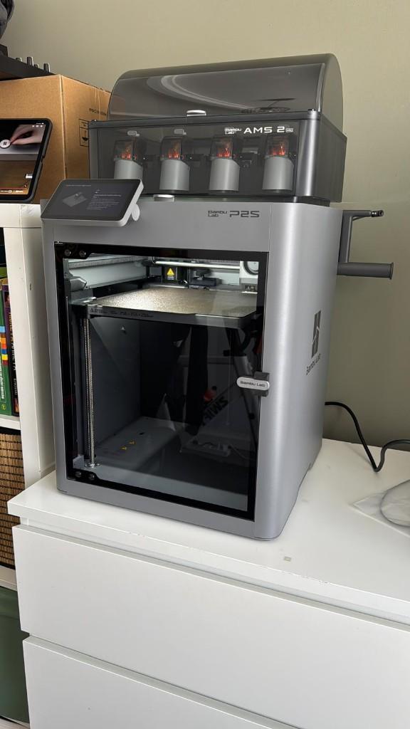 BambuLab P2S met AMS2 pro en filamenten, Computers en Software, 3D Printers, Ophalen, Ingebouwde Wi-Fi, Zo goed als nieuw, Bambulabs