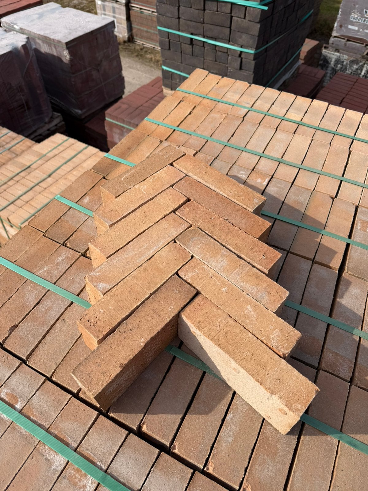 Gebakken waalformaat brons, Tuin en Terras, Overige materialen, Klinkers, Nieuw, Ophalen of Verzenden