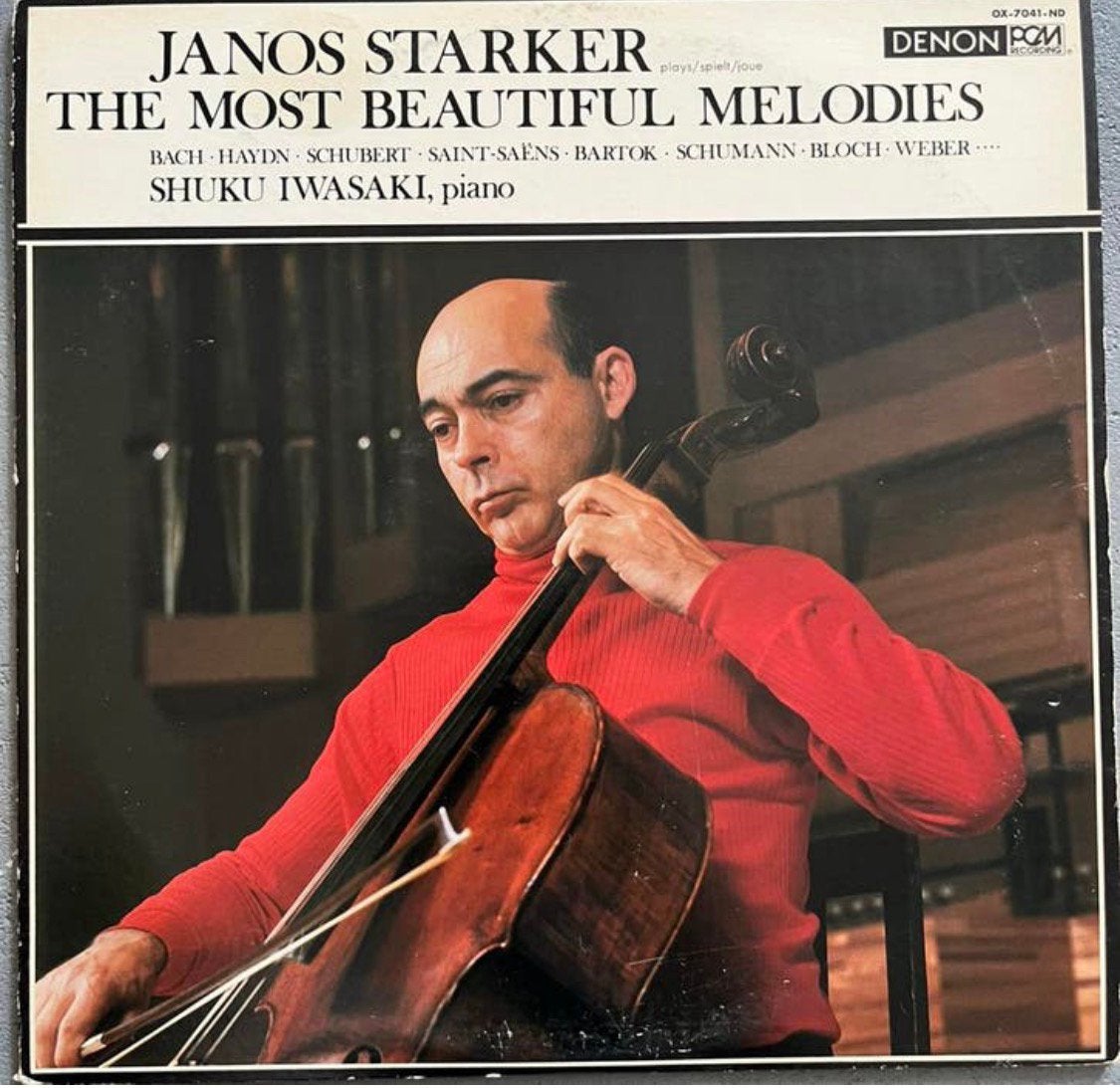 lp klassiek elpee vinyl Janos Starker Most beautiful cello, Ophalen, Overige typen, Zo goed als nieuw, 12 inch