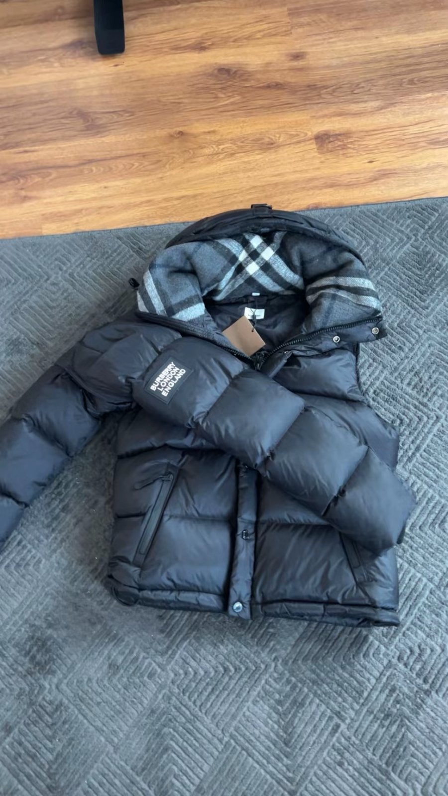Dons Burberry Puffer Jas Maat M - Perfect voor de Winter, Verzenden, Nieuw, Maat 48/50 (M), Zwart