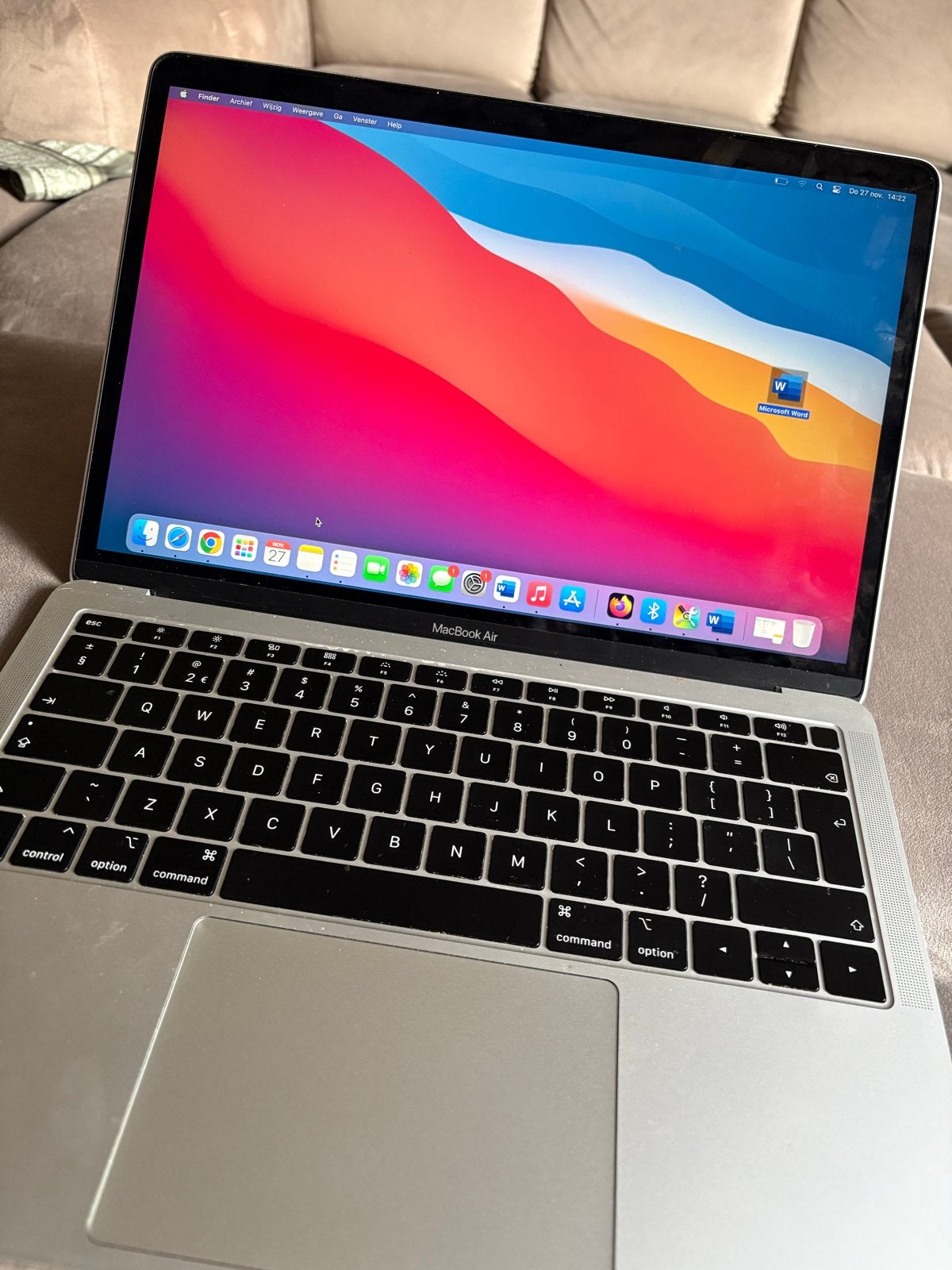 MacBook Air (Retina, 13-inch, 2019) - Zo goed als nieuw, 256 GB, Qwerty, 8 GB, 13 inch