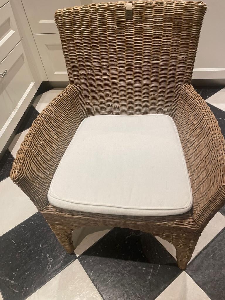 Rivièra maison The Hamptons Dining armchair, Ophalen, Gebruikt, Bruin, Metaal