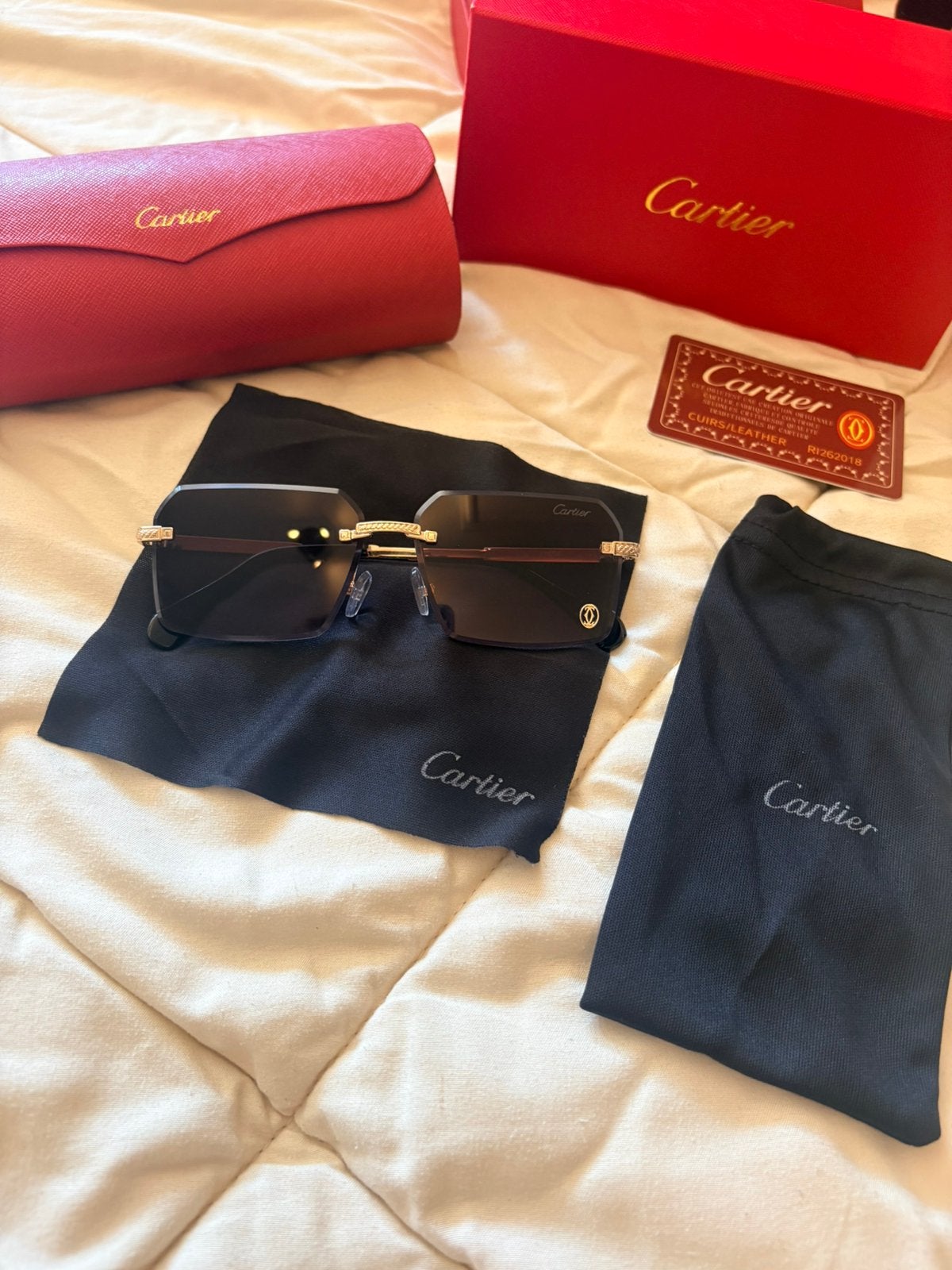 Cartier Zonnebril Roze., Overige merken, Zonnebril, Verzenden, Nieuw