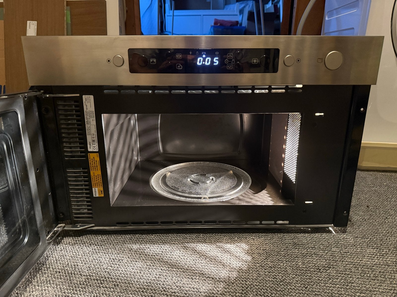 Whirlpool keukenapparatuur: combi-oven, magnetron & inductie, Ophalen, 45 tot 50 cm, Whirlpool, Hete lucht