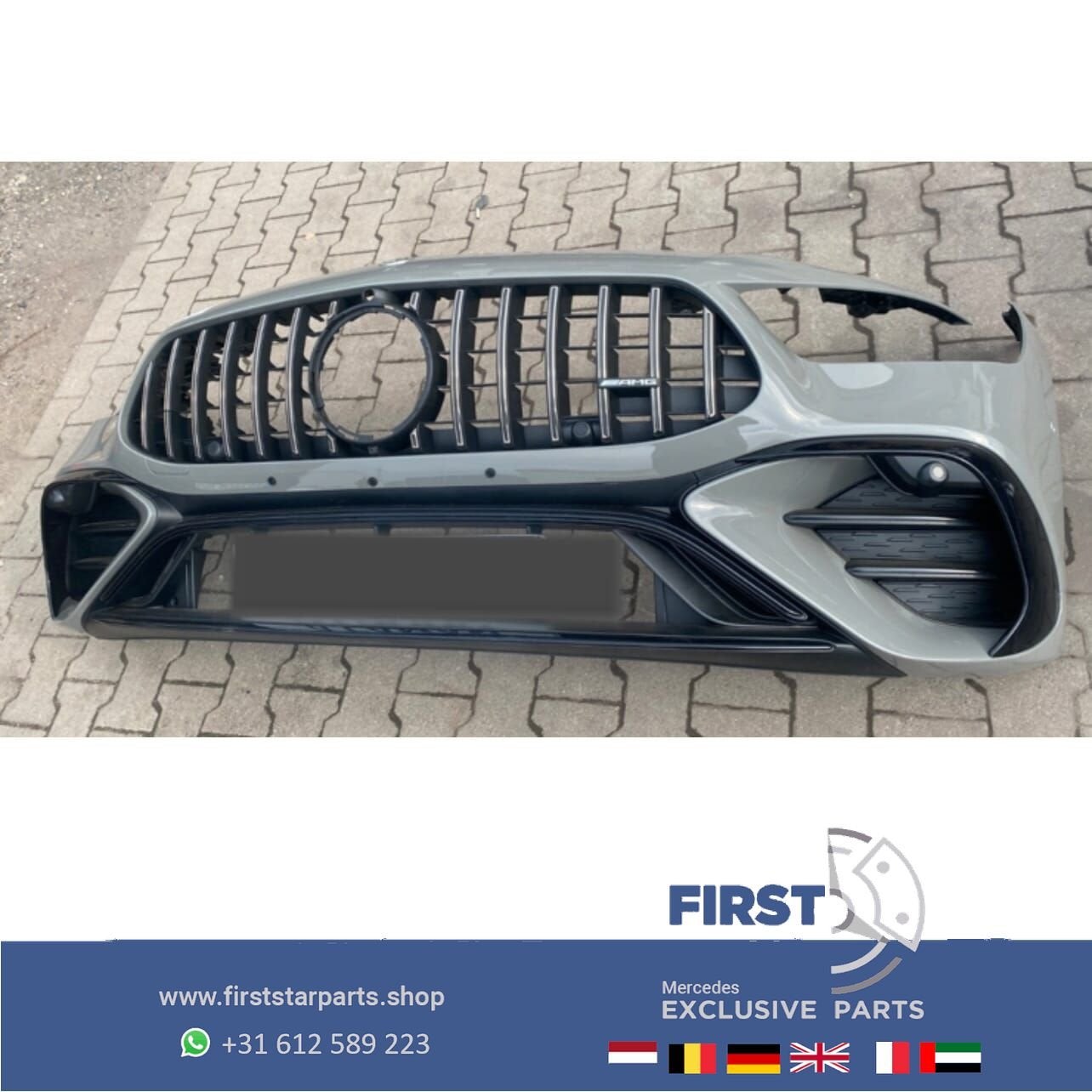 X290 COMPLETE GT 63 S AMG VOORBUMPER + PANAMERICANA GT GRIL, Auto-onderdelen, Gebruikt, -, Voor, Ophalen of Verzenden