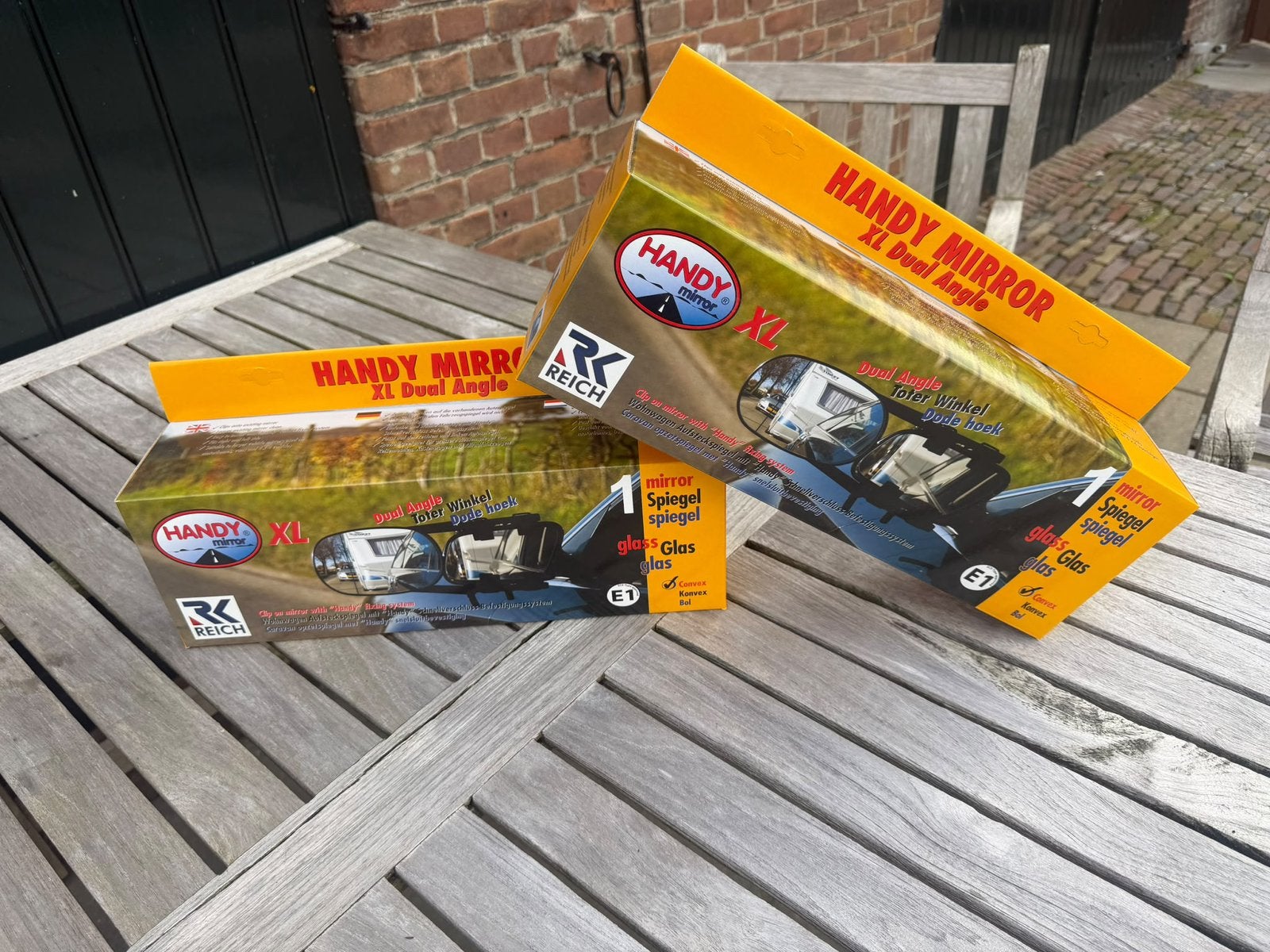 2x Reich Handy Mirror XL Extended caravanspiegel – Nieuw, Ophalen of Verzenden, Nieuw